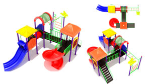 KIDS OUTDOOR MULTIPLAY STATION PLAYGROUND MANUFACTURE AND SUPPLIER